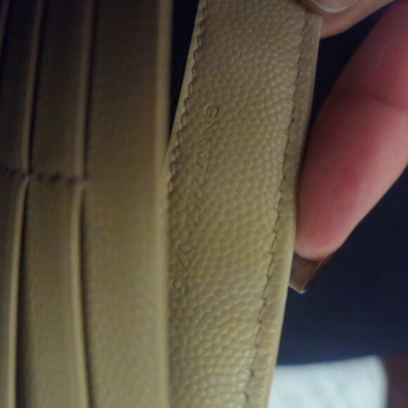 Authentic YSL Cassandre Large Flap Wallet in Grained Leather - Picture 6 of 8